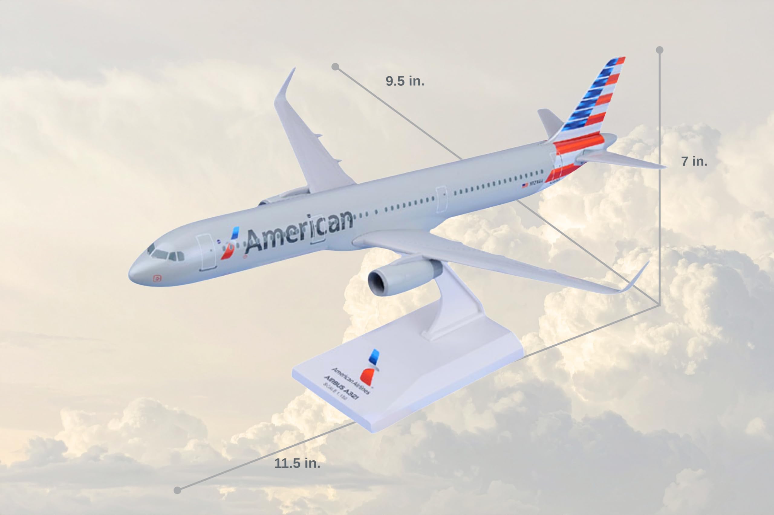 Amazon.com: Skymarks American Airlines Airbus A321 Model Airplane